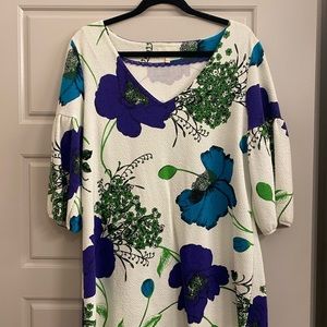 Floral print mini dress